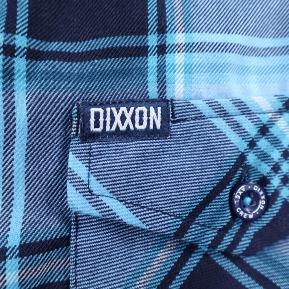 Dixxon Flannel Shirt Mens Large Blue Axel Crew Foundation Button Up Long Sleeve - Picture 4 of 15